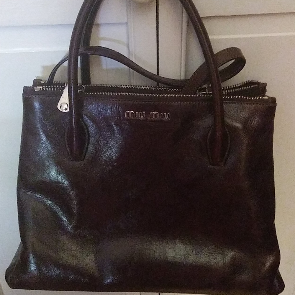 Miu miu brown handbag